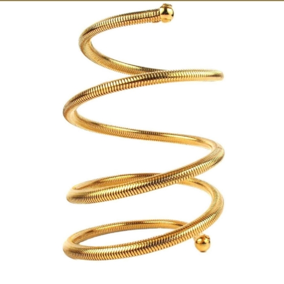 CHANEL Iconic Arm Cuff Bracelet Coil Spring 1997 - Picture 2 of 12